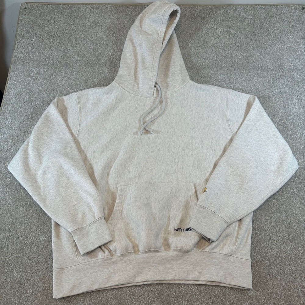 MV Sport Pro-Weave Hoodie Grey Happy Thursday Why Wait For Friday Graphic sz XL